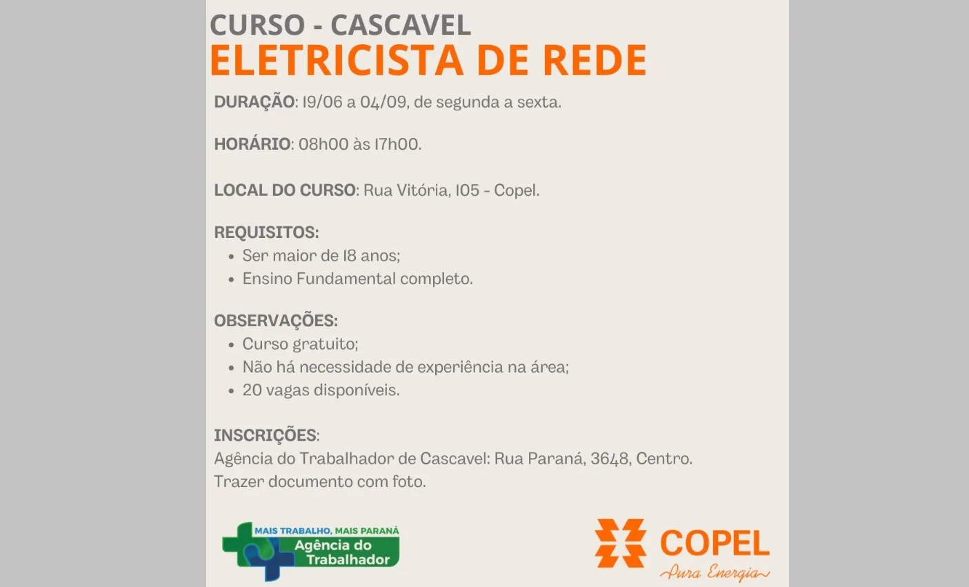 curso eletricista