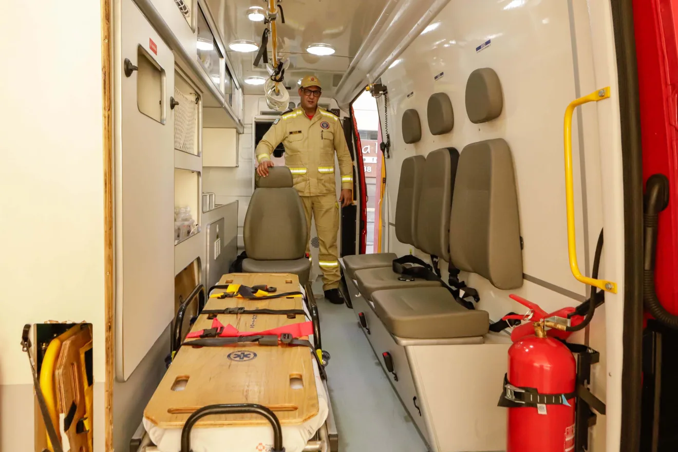 O Governo do Paraná investe em novas ambulâncias do Serviço Integrado de Atendimento ao Trauma em Emergência (Siate). Na foto o major Marcos Galeazzi, coordenador estadual do Siate.