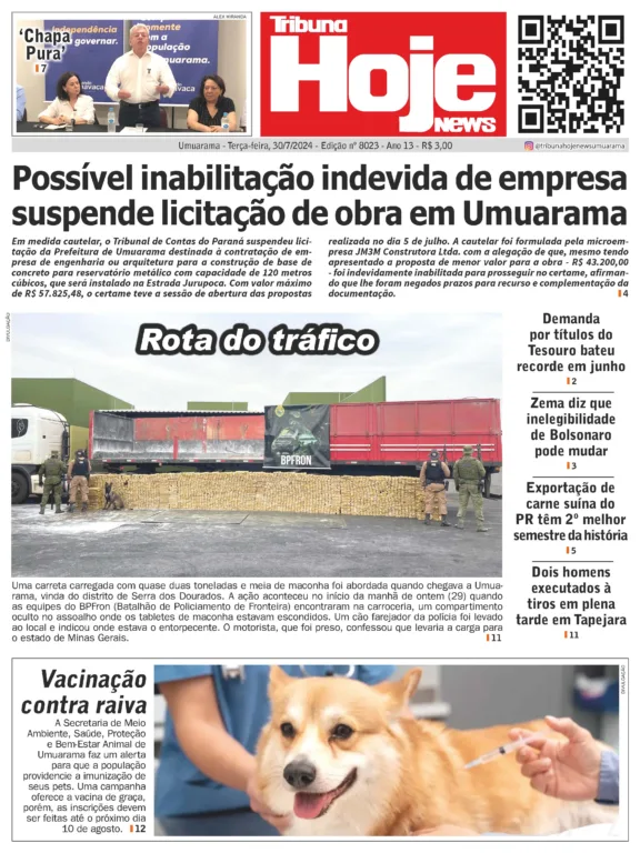 Tribuna Hoje | Edição 01/08/2024 Tribuna Hoje | Edição 01/08/2024