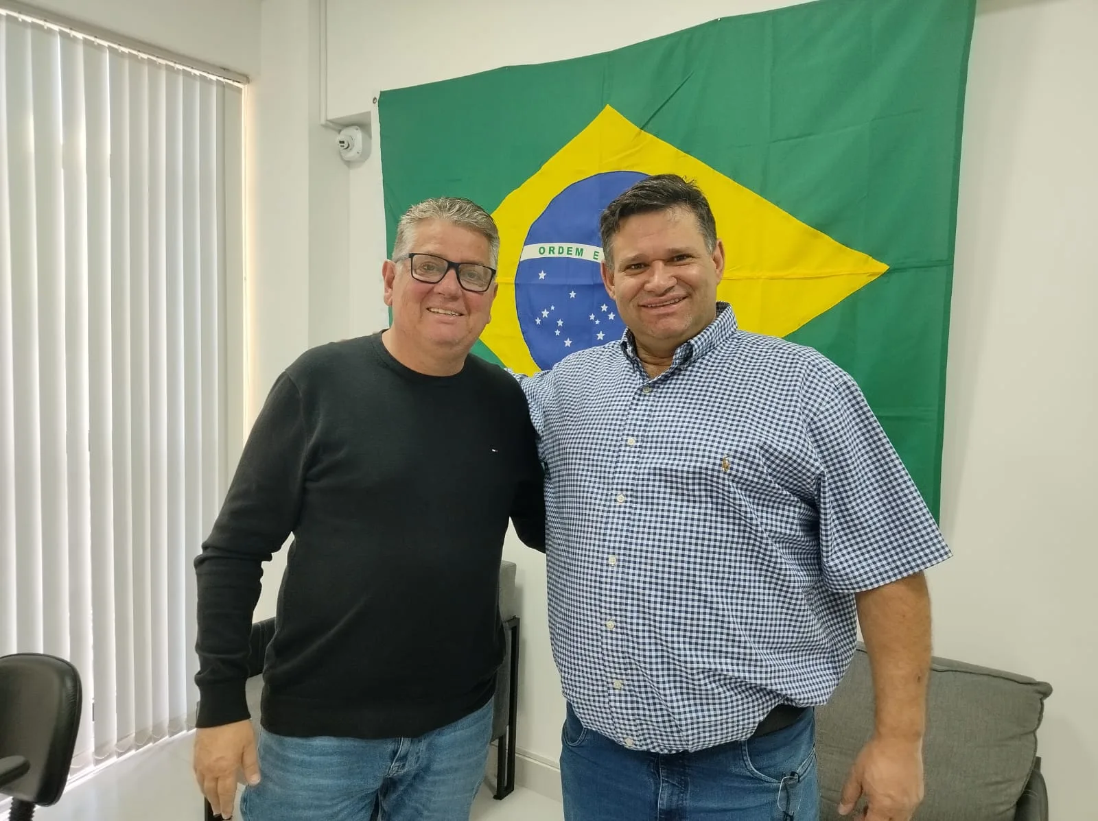 Pré-candidatos a prefeito de Santa Tereza e Cascavel, respectivamente, Marcelo Picoli e Fernando Mantovani