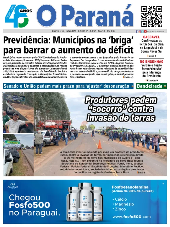 O Paraná | Edição 17/07/2024 O Paraná | Edição 17/07/2024