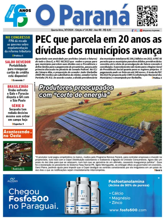 O Paraná | Edição 03/07/2024 O Paraná | Edição 03/07/2024