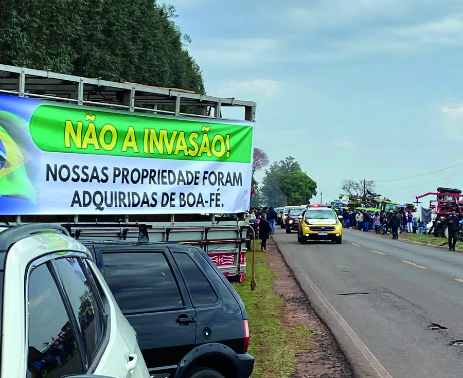 Os indígenas já ocuparam sete propriedades entre as cidades de Terra Roxa e Guaíra, reivindicando o direito a 36 mil hectares de terra - Foto: REproduçã/Ponto da Notícia