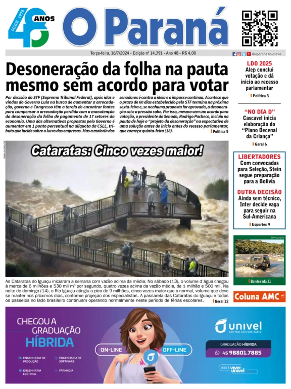 O Paraná | Edição 16/07/2024 O Paraná | Edição 16/07/2024