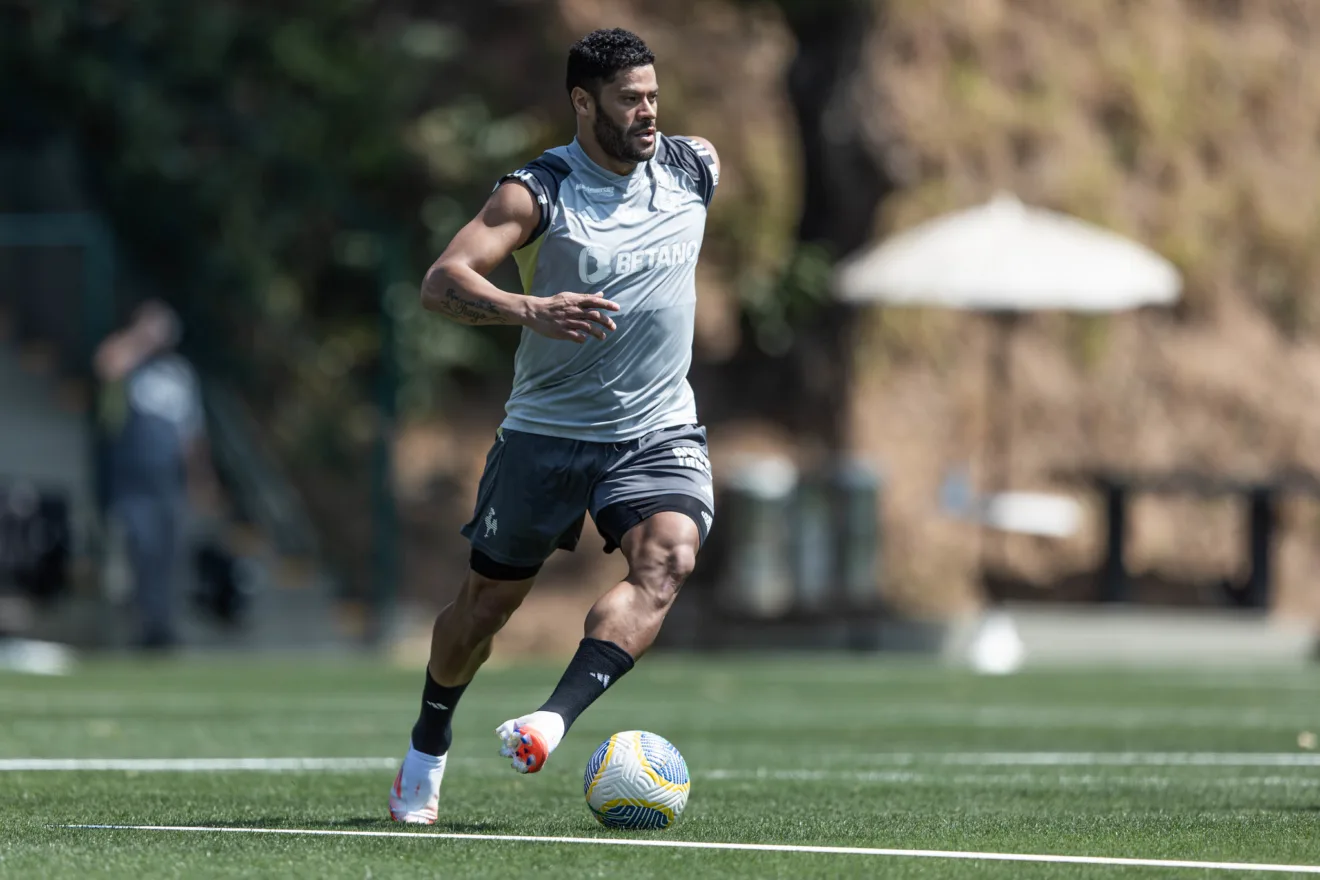 Hulk está de volta para reforçar ataque do Galo. Foto: Assessoria/Atlético-MG Hulk está de volta para reforçar ataque do Galo. Foto: Assessoria/Atlético-MG