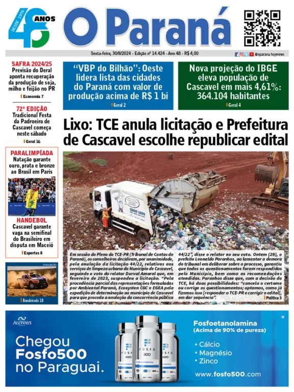 O Paraná | Edição 30/08/2024