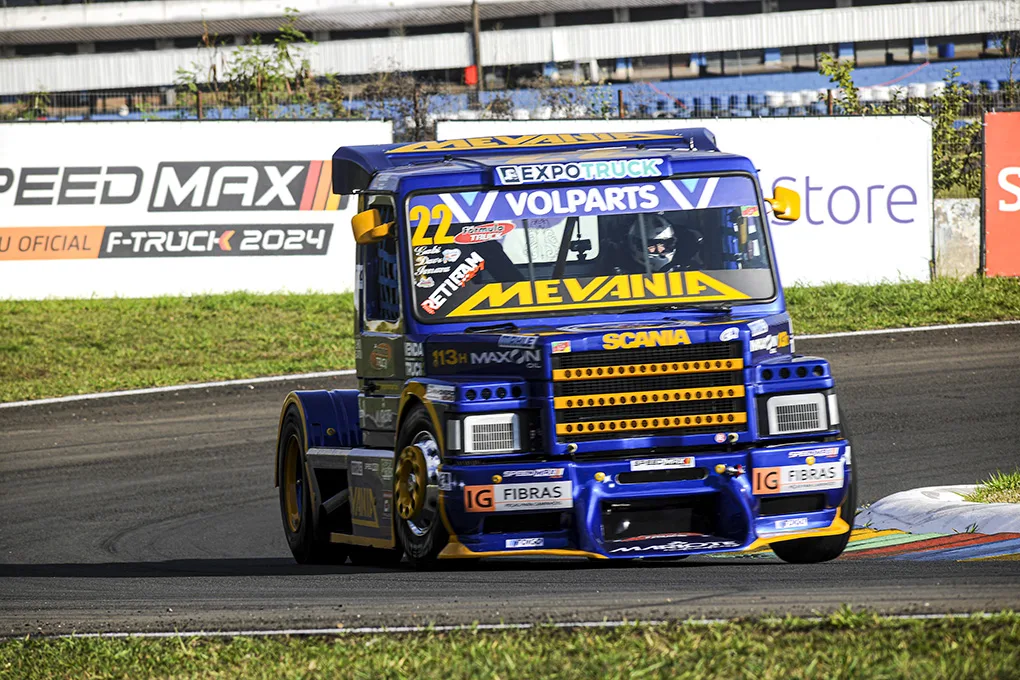 Márcio Rampon lidera a atual temporada, em busca do tricampeonato na categoria F-Truck. Foto: Tiago Soares/Divulgação