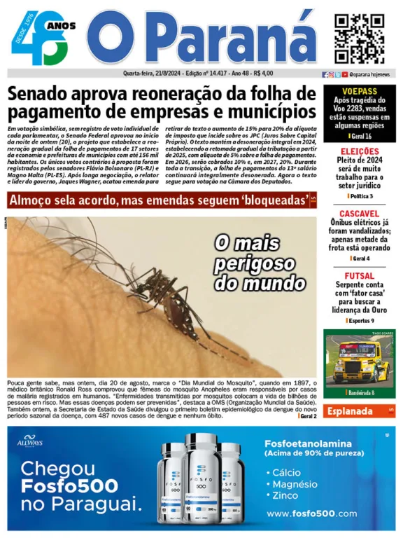 O Paraná | Edição 21/08/2024