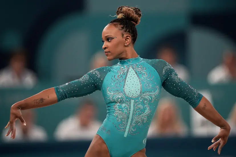 Com ouro no solo, Rebeca Andrade se isola como maior medalhista da história do Brasil em Olimpíadas. Foto: Alexandre Loureiro/COB