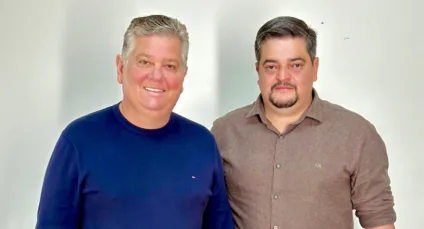Marcelo Picoli e  Lucas Bianchini: candidatos a prefeito e vice de Santa Tereza