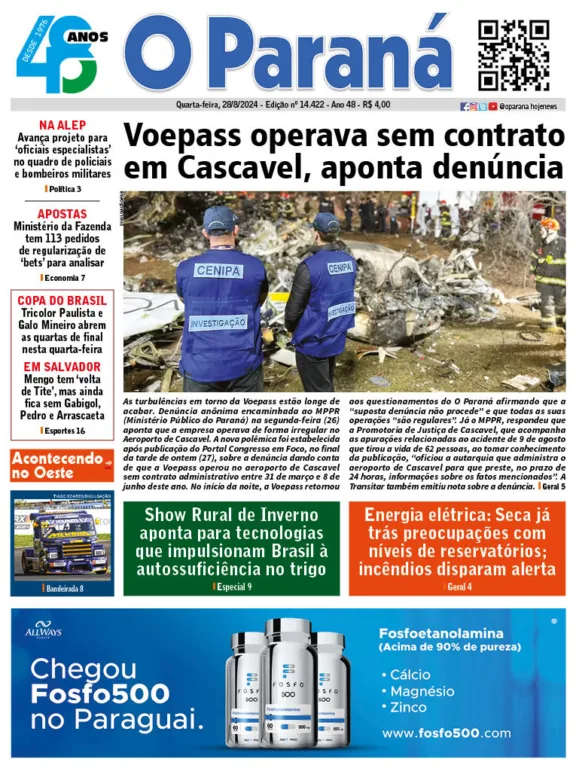 O Paraná | Edição 28/08/2024 O Paraná | Edição 28/08/2024