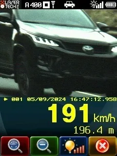 Motorista é flagrado a 191 km/h em Tibagi, PR. Descubra as consequências dessa infração gravíssima e as medidas de fiscalização no local - Imagem: PRF