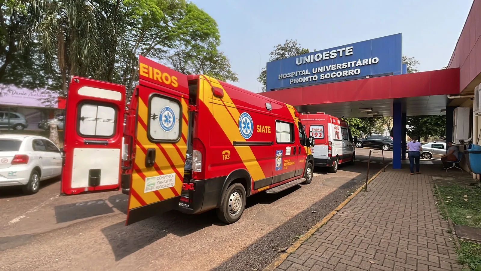 Incêndio em indústria de Cascavel deixa três mulheres gravemente feridas. A explosão ocorreu durante a limpeza dos ônibus -  Foto: Luiz/Sot