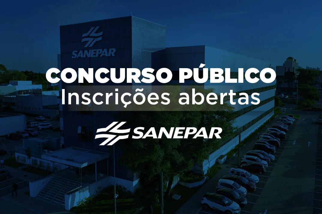 Conheça o concurso público da Sanepar e suas cotas para mulheres vítimas de violência doméstica, candidatos com deficiência e candidatos negros - Foto: Sanepar 