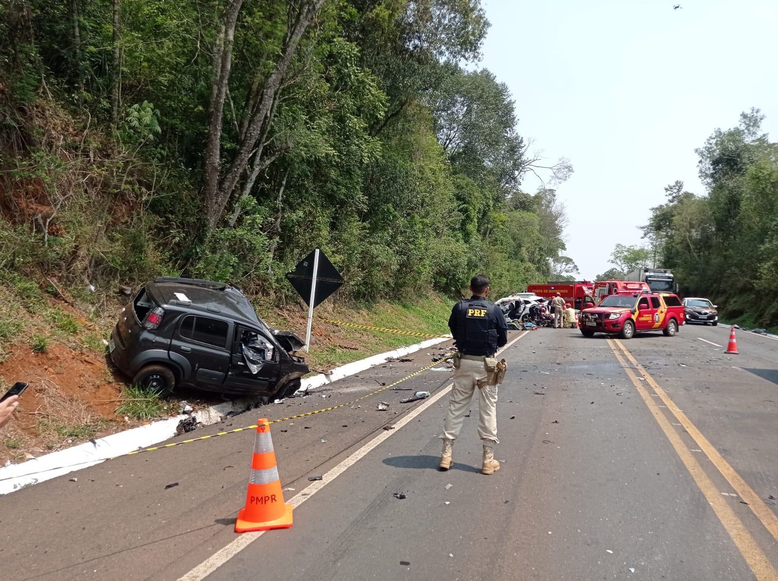 Acidente fatal em Laranjeiras do Sul: homem morre em colisão na BR 277. Saiba mais sobre o ocorrido e as vítimas - Foto: PRF