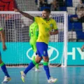 A Seleção Brasileira avança para as quartas de final da Copa do Mundo de Futsal com vitória de 5 a 0 sobre a Costa Rica. Saiba mais! - Foto: Leto Ribas/CBF