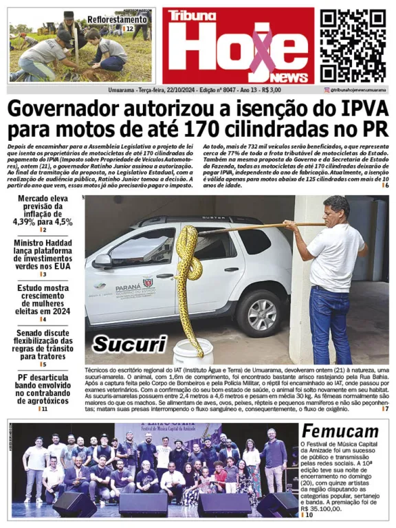 Tribuna Hoje | Edição 24/10/2024 Tribuna Hoje | Edição 24/10/2024