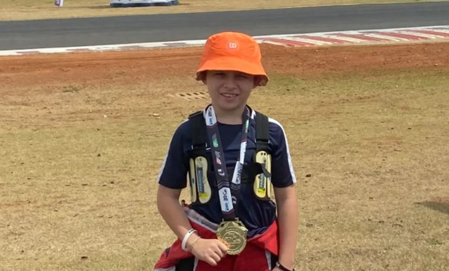 Pietro Sorbara disputou seu primeiro Brasileiro de Kart em Birigui. Foto: Divulgação