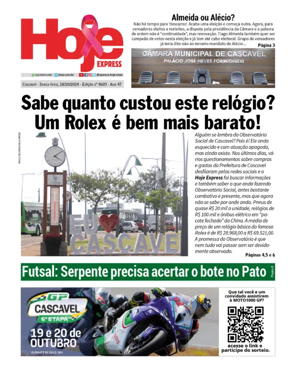 Hoje Express | Edição 24/10/2024 Hoje Express | Edição 24/10/2024