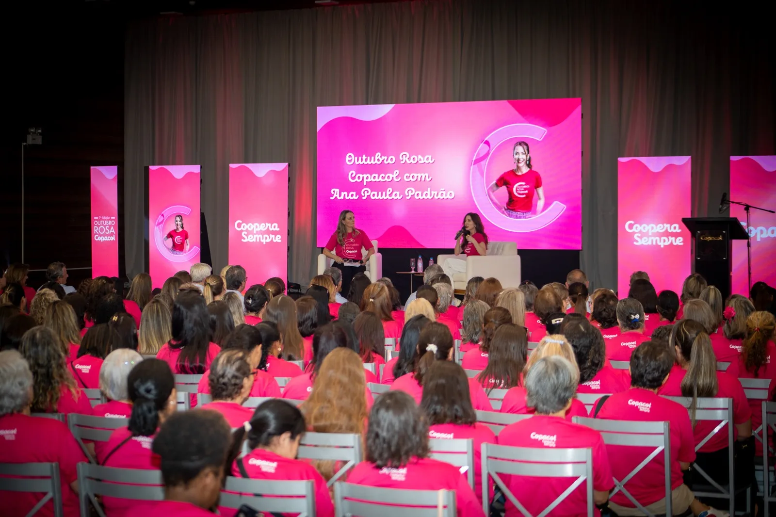 Descubra como você pode cooperar e contribuir com a prevenção e tratamento do câncer de mama através da Campanha Outubro Rosa da Copacol - Foto: Assessoria 