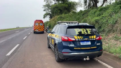 Acidente na rodovia BR-163 em Cascavel deixa dois motociclistas feridos. Saiba mais sobre o incidente e o atendimento médico prestado - Foto: Luiz Felipe Max/SOT