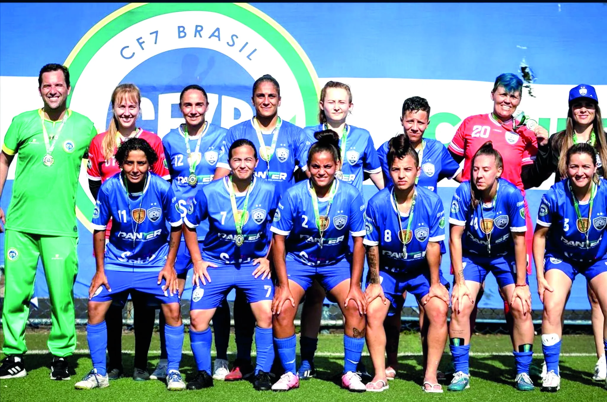 Conheça a trajetória do Estrelas do Oeste na Copa Libertadores e Brasileirão F7 Feminino, com destaque para a goleira Lidi Heiden - Foto: CF7 Brasil