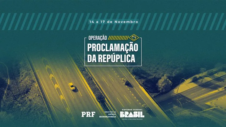 Conheça as ações da PRF para garantir a segurança viária e o uso adequado do cinto de segurança durante a Operação Proclamação da República - Arte: PRF