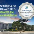 Assembleia Legislativa do Paraná conquista Selo Diamante em transparência pública