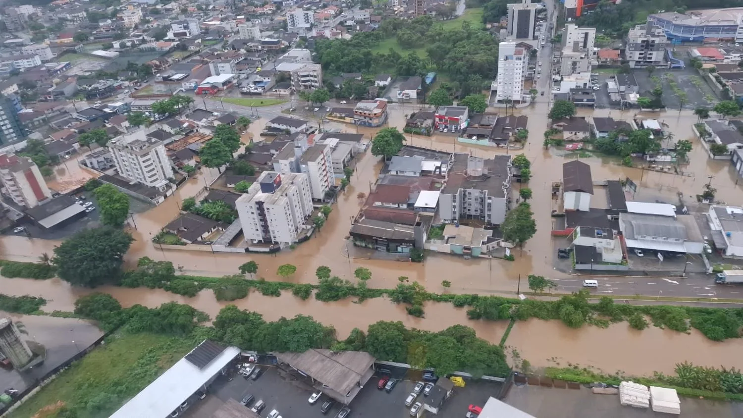 Norte catarinense é o mais impactado pela chuva, diz Defesa Civil