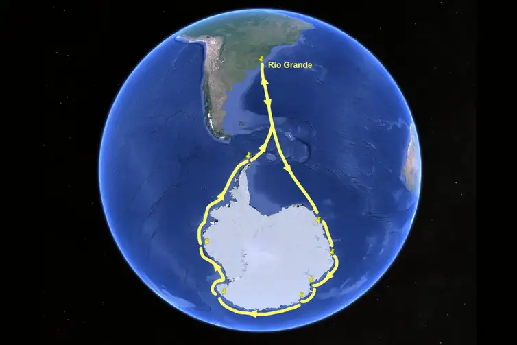 Pesquisadores farão circum-navegação inédita na Antártica