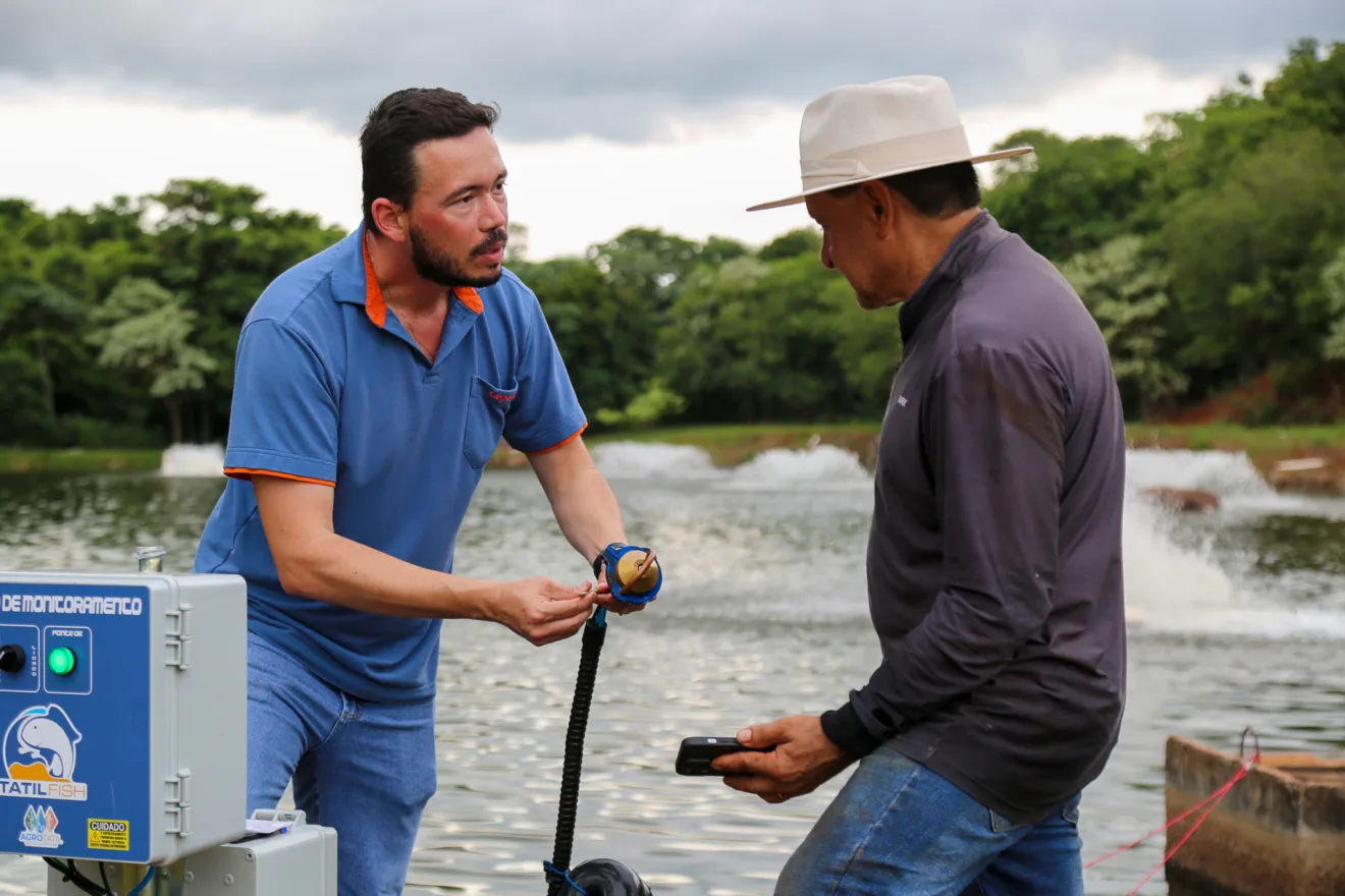 Automatize sua produção de tilápias com o Tatilfish da Copacol. Conheça os benefícios desse sistema de monitoramento e automação - Foto: Comunicação/Copacol Automatize sua produção de tilápias com o Tatilfish da Copacol. Conheça os benefícios desse sistema de monitoramento e automação - Foto: Comunicação/Copacol