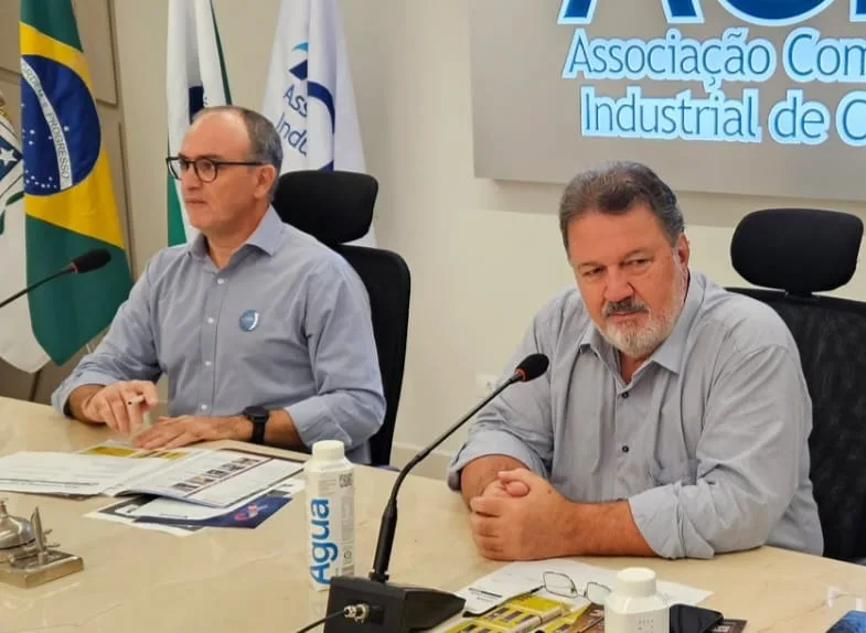 Siro e o vice-presidente Marcio Blazius: com avanços em todas as áreas, a Acic encerra 2024 com bons resultados - Foto: Assessoria