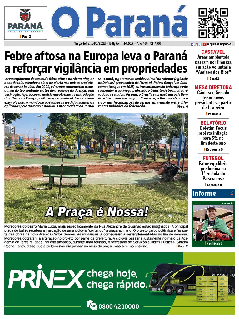 O Paraná | Edição 14/01/2025