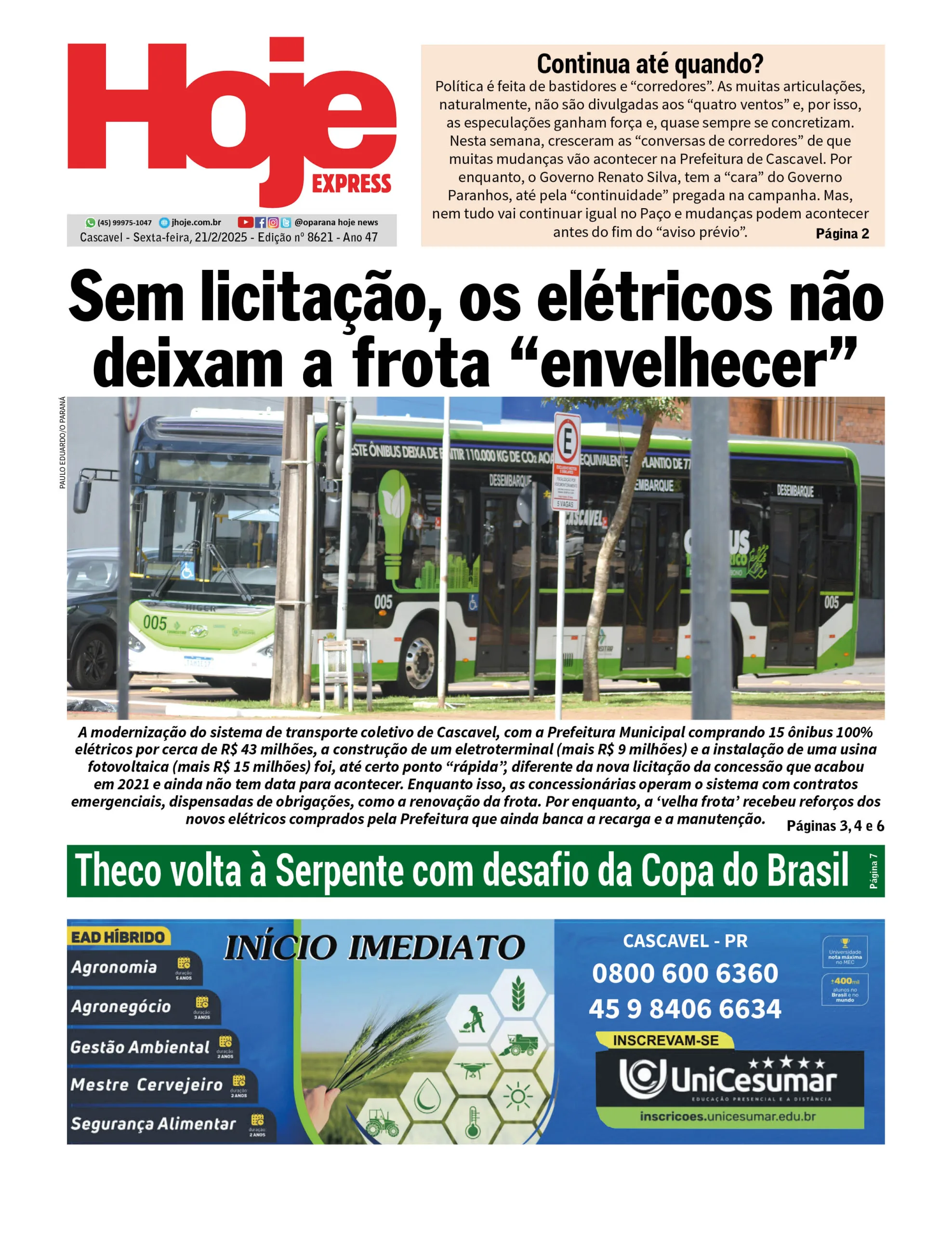 Hoje Express | Edição 22/02/2025