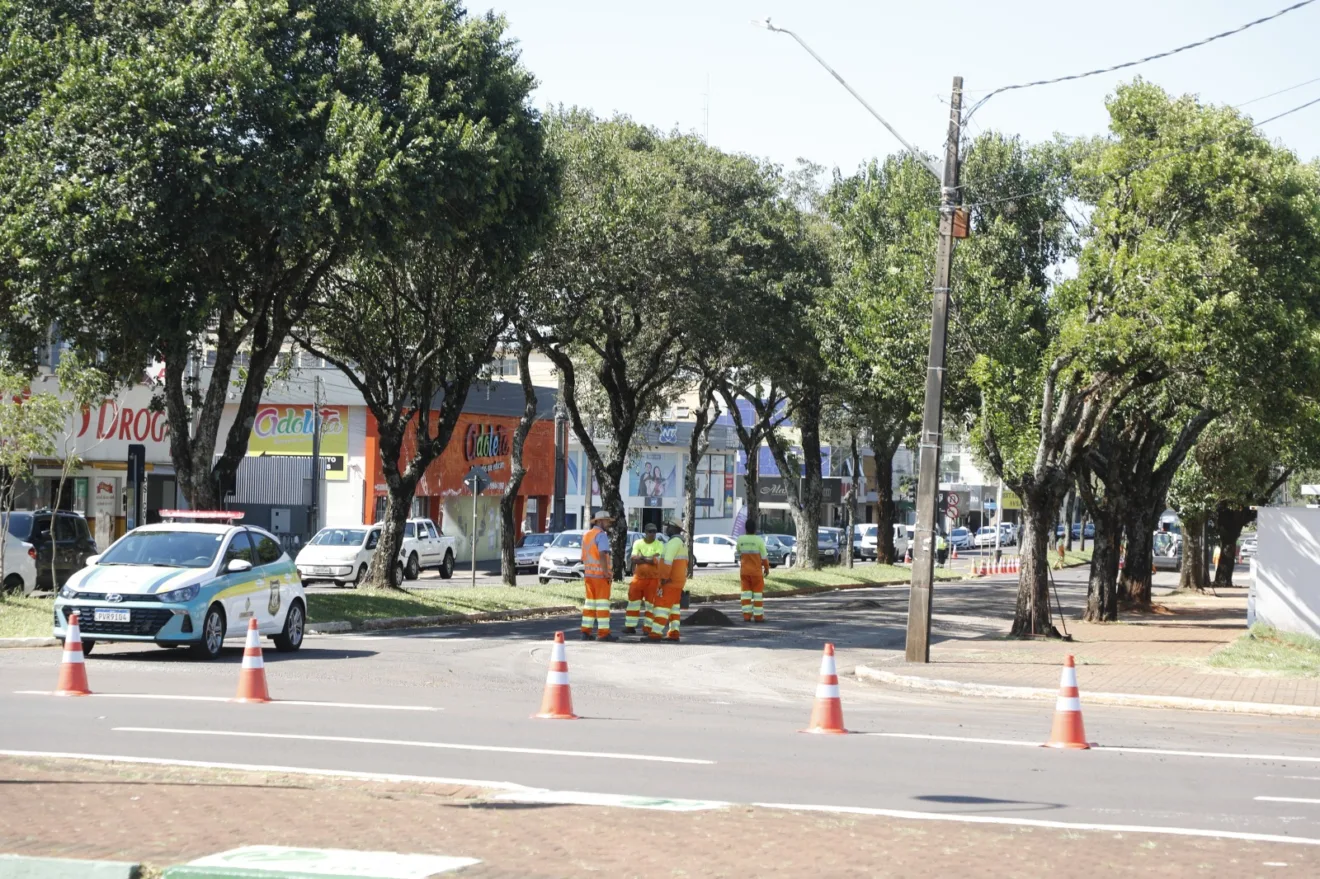 Conheça a revitalização da Avenida Assunção em Cascavel e suas melhorias na drenagem e fluidez do trânsito - Foto: Secom