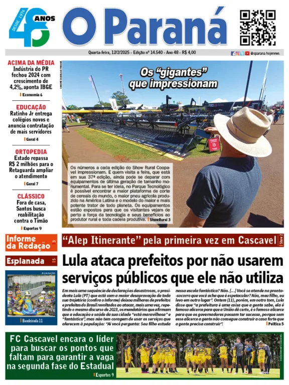 O Paraná | Edição 12/02/2025