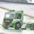 O cascavelense Pedro Muffato estreia seu novo Scania com o segundo melhor tempo em Interlagos - Foto: Tiago Soares/Divulgação
