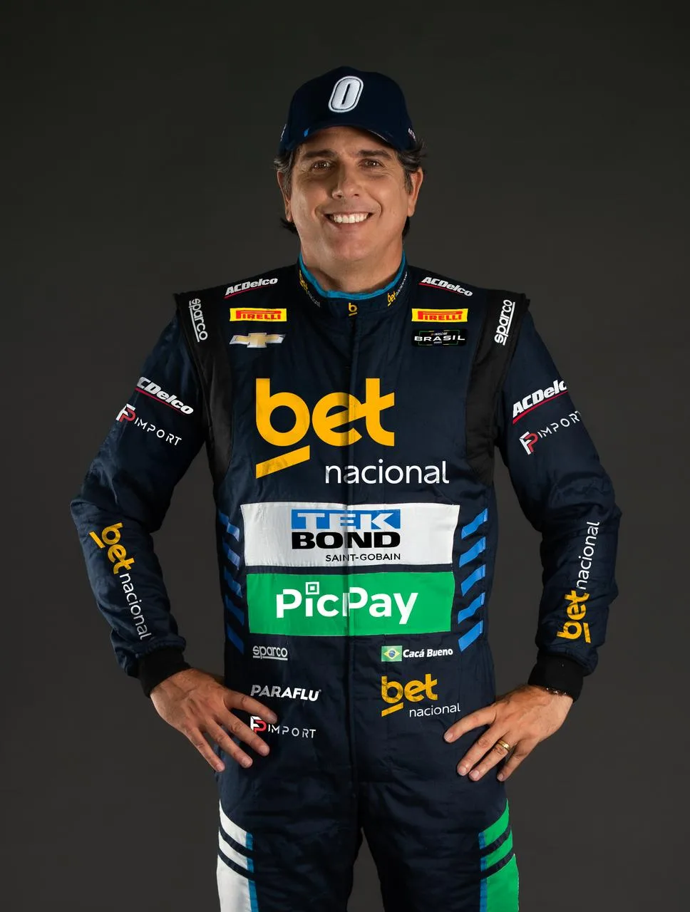 Cacá Bueno, um ícone do automobilismo, é o novo piloto da Team RC na Nascar Brasil. Conheça sua trajetória de sucesso - Foto: Divulgação 