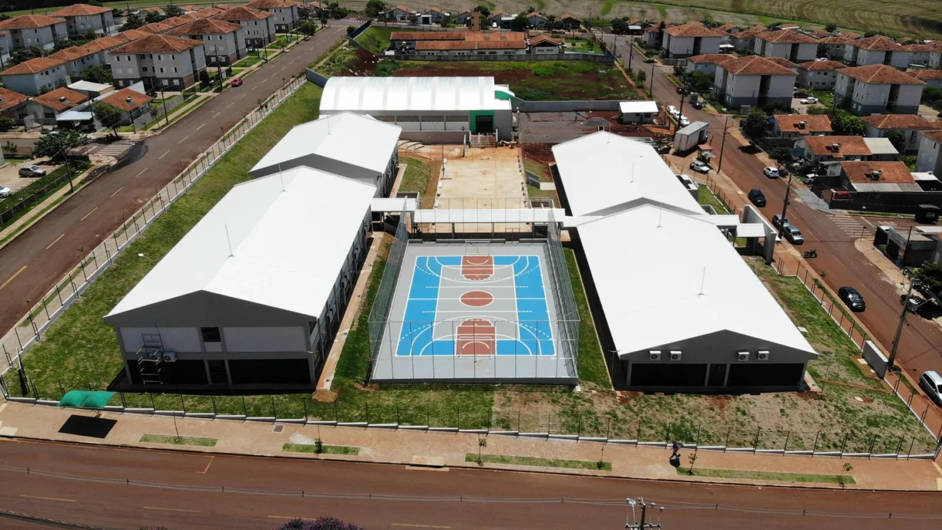Conheça a nova estrutura do Colégio Estadual Professora Andreia Neres dos Santos, inaugurada no Riviera. Um marco na educação do Paraná - Foto: Divulgação