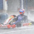 Marcos Fernandes enfrentou as dificuldades da chuva na abertura do Metropolitano de Cascavel  - Foto: Vanderley Soares