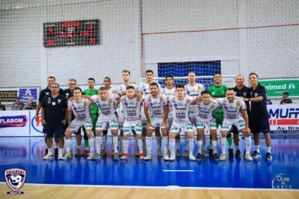 Cascavel Futsal e Campo Mourão empataram no primeiro tempo e jogaram pela Série Ouro no Campeonato Paranaense - Foto: Celso Dias
