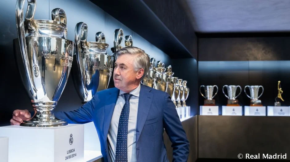 Carlo Ancelotti é o novo técnico da Seleção Brasileira. Descubra tudo sobre sua contratação e os próximos passos no Brasil - Foto: Real Madrid 