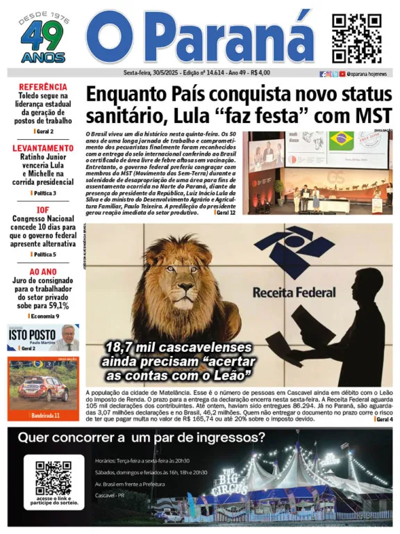 O Paraná | Edição 30/05/2025