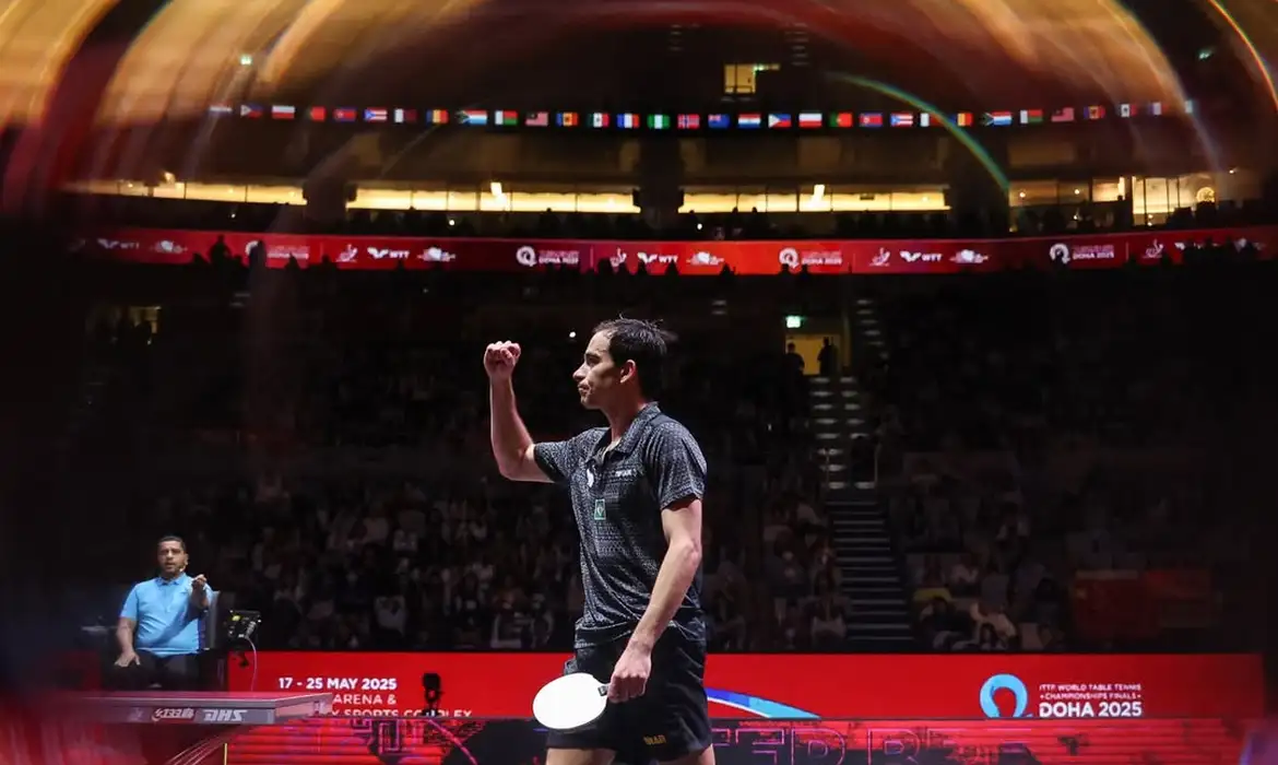 Descubra como o carioca Hugo Calderano representou Brasil ao chegar à final do Campeonato Mundial de Tênis de Mesa - Foto: Divulgação/World Table Tennis Descubra como o carioca Hugo Calderano representou Brasil ao chegar à final do Campeonato Mundial de Tênis de Mesa - Foto: Divulgação/World Table Tennis