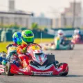 Firás Fahs liderou boa parte da corrida 2 da 4ª etapa da Copa São Paulo Light de Kart, disputada sábado no Kartódromo de Interlagos - Foto: Bruno Gorski/Divulgação