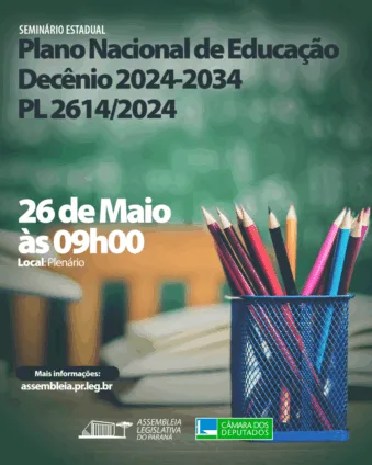 Descubra a importância da Política no novo Plano Nacional de Educação no seminário da próxima segunda-feira na Alep - Arte: Rafael Guareski