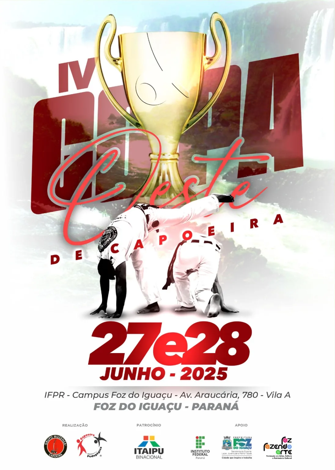 4ª Edição da Copa Oeste de Capoeira será realizada em Foz do Iguaçu