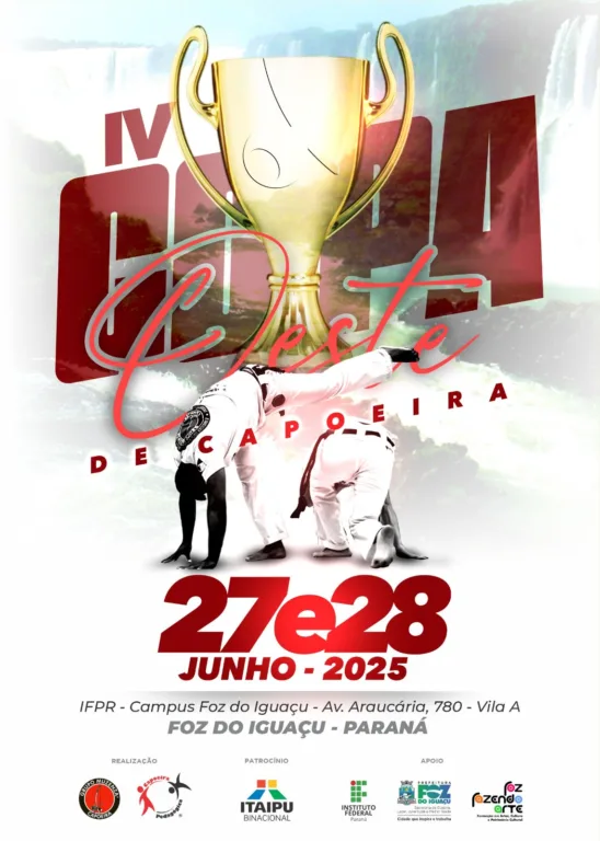4ª Edição da Copa Oeste de Capoeira será realizada em Foz do Iguaçu