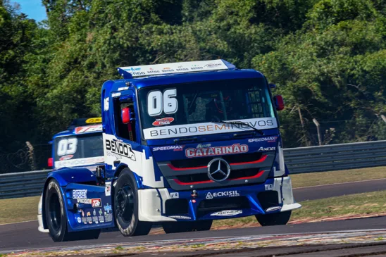 Túlio Bendo venceu as etapas de Interlagos e Rivera e lidera a categoria GT Truck com uma vantagem de 30 pontos para o vice-líder - Foto: Tiago Soares/Divulgação