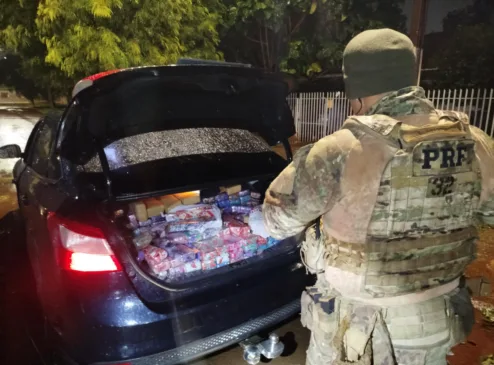 Apreensão de 257 kg de maconha em Cascavel: saiba mais sobre a abordagem da PRF e as táticas de fuga do motorista - Foto: PRF